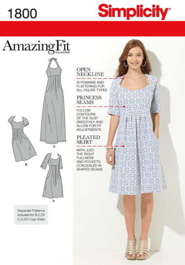Simplicity 1800 Sewing Pattern