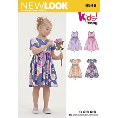 New Look Pattern 6548 Childs Party Dress