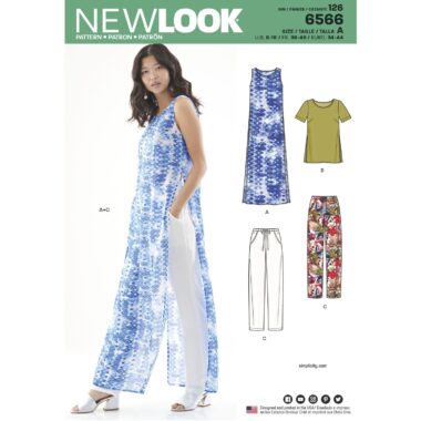 New Look Pattern 6566 Womens Tunic Top and Pants