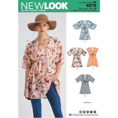 New Look Pattern 6575 Misses Tunics