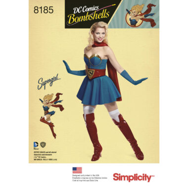 Simplicity 8185 Supergirl Sewing Pattern