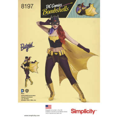 Simplicity 8197 Bat Girl Sewing Pattern