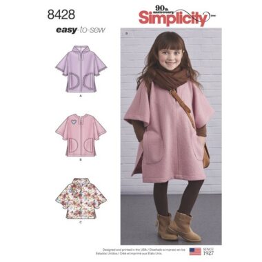 Simplicity 8428 Poncho Sewing Pattern