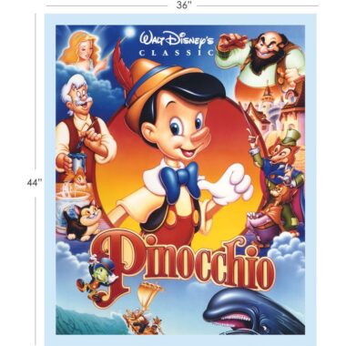Pinocchio Panel Disney Fabric