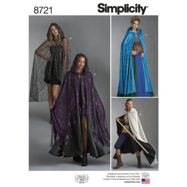 Simplicity 8721 Cape Sewing Pattern