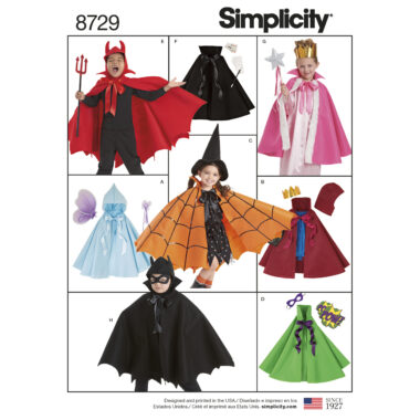 Simplicity 8729 Cape Sewing Pattern