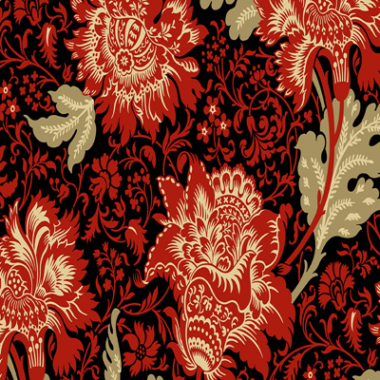 Jacobean Riviera Rose Makower Cotton Fabric