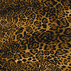 Leopard Animal Print Rose and Hubble Cotton Fabric