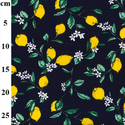 Lemons Rose and Hubble Cotton Fabric