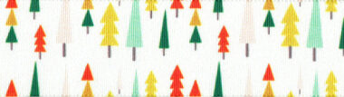 Funky Forest 25mm Christmas Ribbon By Berisford