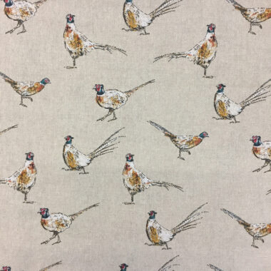 Linen Classic Pheasants Fabric
