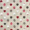 Berry Strawberry Linen Look Canvas