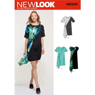 New Look Sewing Pattern N6596 Asymmetrical Dress