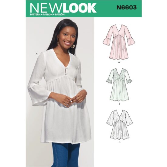 New Look Womens Top Sewing Pattern N6603