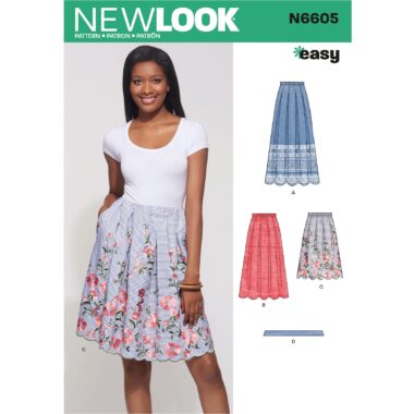 New Look Womens Skirt Sewing Pattern N6605