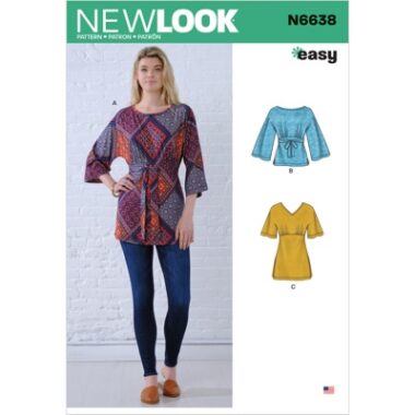 New Look Sewing Pattern N6638 Misses Knit Tops