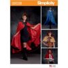 Simplicity Sewing Pattern S9008 Misses Cape with Tie Costumes