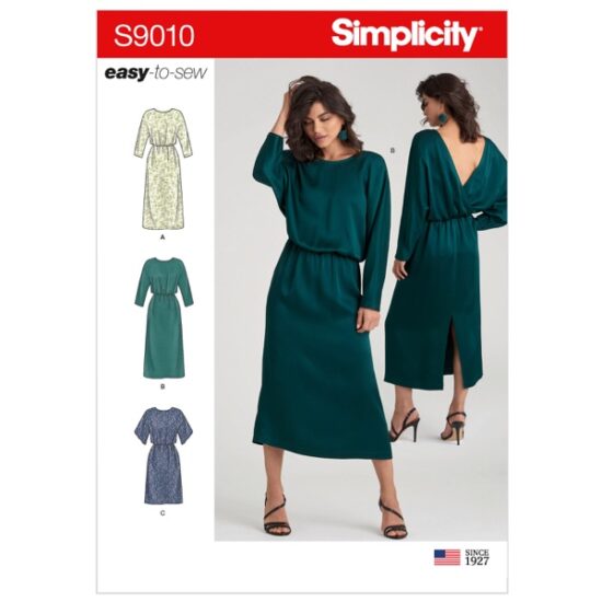 Simplicity Sewing Pattern 9010 Misses Dresses with Length Variation