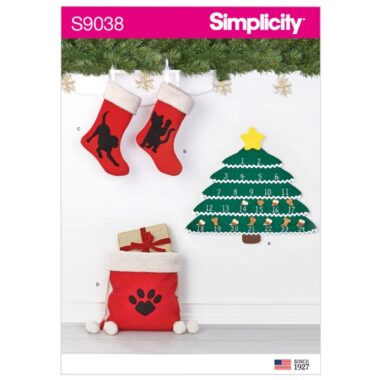 Simplicity Sewing Pattern S9038 Holiday Countdown Calendar & Accessories