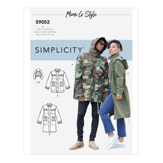 Simplicity Sewing Pattern S9052 Misses Mens & Teen's Jacket & Hood