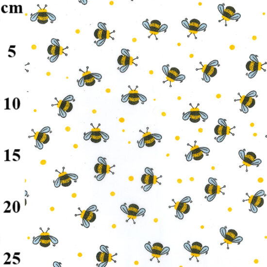 Humble Bumble Bee Poly Cotton Fabric