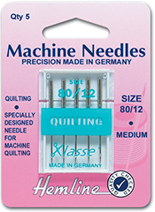 Quilting Sewing Machine Needles 80/12