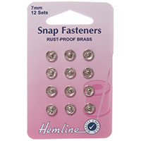 Sew On Snap Fasteners 7mm