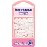 Sew On Snap Fasteners Derlin (Plastic) - 9mm