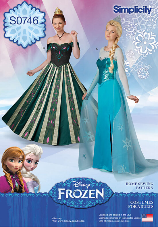 Simplicity 0246 Frozen Disney Sewing Pattern