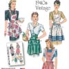 Simplicity 1221 Vintage Aprons Sewing Pattern