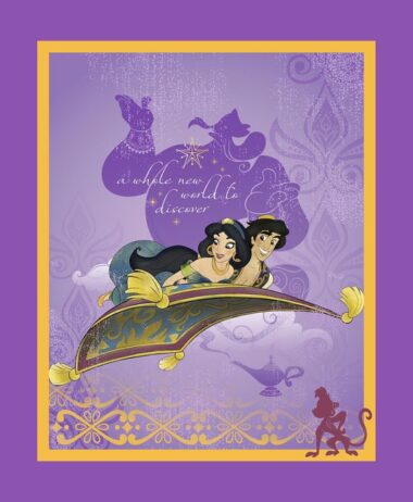 Aladin And Jasmine Fabric Panel