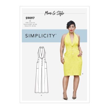 Simplicity Sewing Pattern S9097 Misses' Dress & Jumpsuit By Mimi G Style