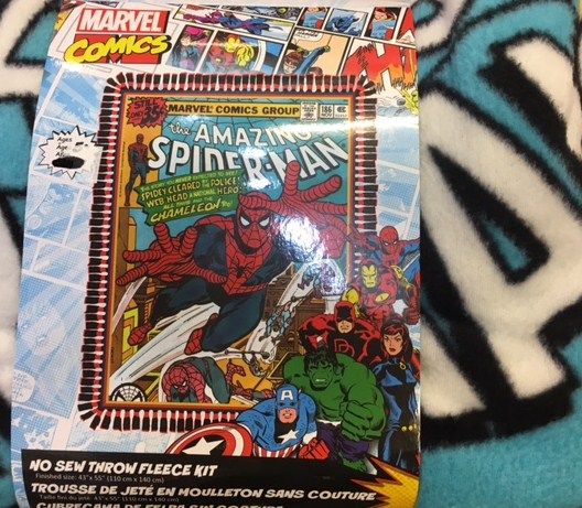Marvel Spiderman No Sew Fleece Blanket