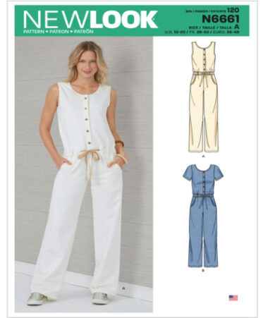 New Look N6661 Misses Relaxed Fit Jumpsuit Sewing Pattern