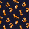 Mr Fox Rose and Hubble Cotton Fabric