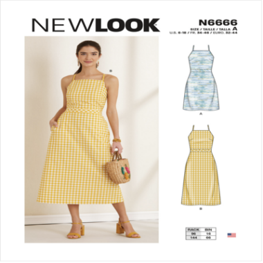 New Look N6666 Misses Dress Sewing Pattern