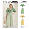 N6677 New Look Misses Cropped Jacket and Trousers Sewing Pattern