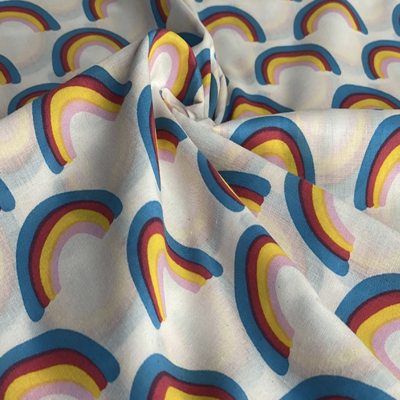 Rainbow Poly Cotton Fabric