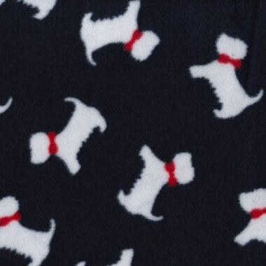 Scotty Dog Polar Fleece Fabric