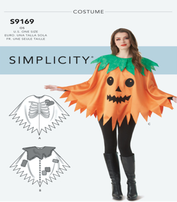 Simplicity Sewing Pattern S9169 Misses Character Poncho Costumes