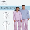 Simplicity Sewing Pattern S9207 Misses/Mens Tops, Nightshirt, Pants and Sweatsuit For Dog