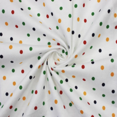 Dot Brushed Cotton Fabric