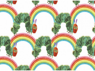 The Very Hungry Caterpillar Rainbow Fabric