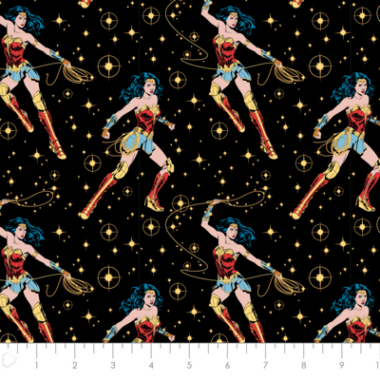 Wonder Woman 1981 Cotton Fabric Camelot