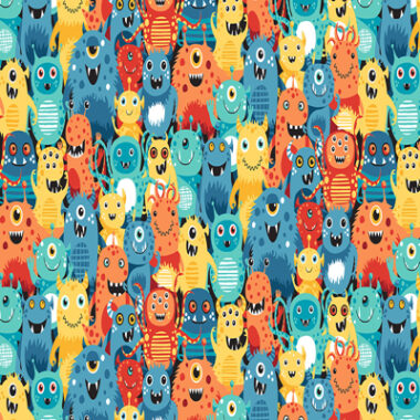 Outer Space Space Aliens Makower Fabric