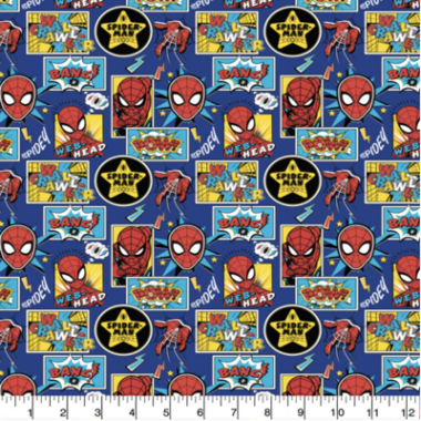 Spiderman Marvel  Outside The Box Cotton Fabric