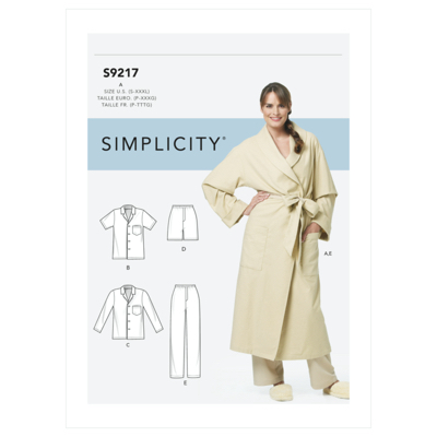 Simplicity Sewing Pattern S9217 Misses' & Men's Robe & Pajamas