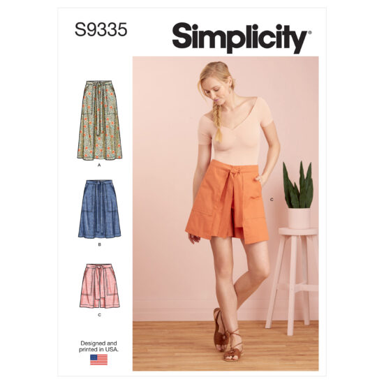 Simplicity Sewing Pattern S9335 Misses' Skirts in Two Lengths and Skort ...