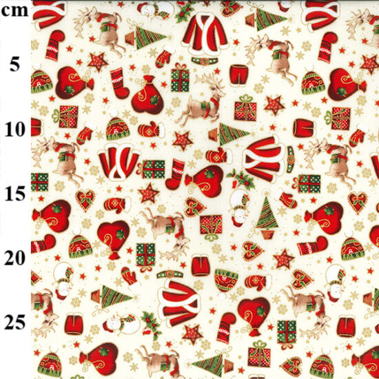 Santas Wardrobe Rose and Hubble Christmas Fabric | Remnant House Fabric